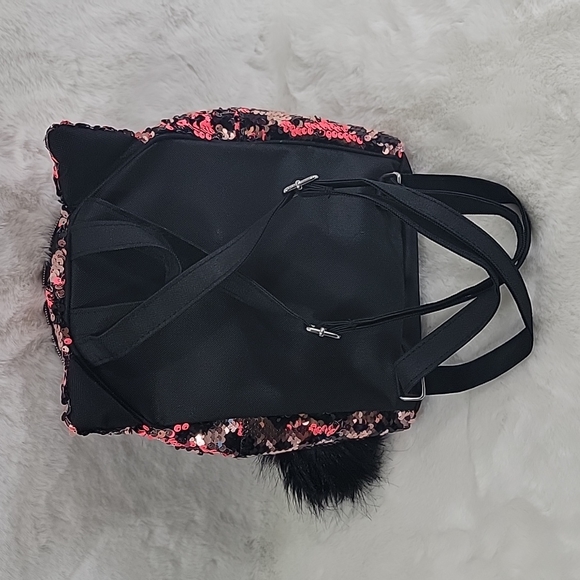 Justice Mini Leopard Sequins Backpack With Ears "G" - Picture 6 of 7